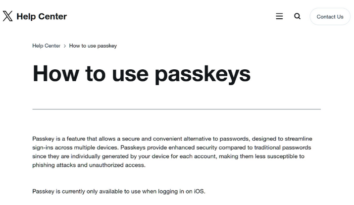 常德苹果维修店铺分享iOS用户如何通过通行密钥(Passkey)登录 